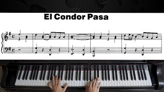 El Cóndor Pasa  Piano Tutorial [upl. by Arua]