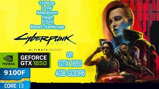 Cyberpunk 2077 on GTX 1650  i3 9100F [upl. by Suilienroc]