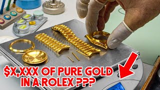 How much Gold is ACTUALLY in a quotSolid Goldquot Rolex [upl. by Buerger]