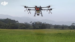 DJI  Agras T16  Agricultural Spraying Drone [upl. by Ayiak429]