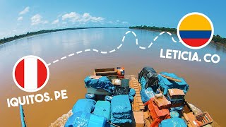 Entrando a Colombia por el río Amazonas Iquitos PE  Leticia CO [upl. by Aivin]