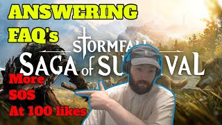 Answering Frequently asked questions  Stormfall Saga Of Survival [upl. by Nottage44]