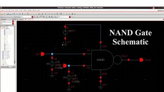 Cadence Virtuoso Design of NAND Gate Schematic  Part1 [upl. by Scevor139]