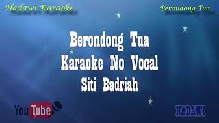 Berondong Tua Siti Badriah karaoke no vokal KEYBOARD [upl. by Nnyrb]