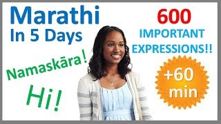 Learn Marathi in 5 Days  Conversation for Beginners [upl. by Adnocahs]