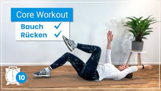 10 Minuten Core Workout ✅ Stärke Bauch amp Rücken mit diesen Übungen [upl. by Annairol634]