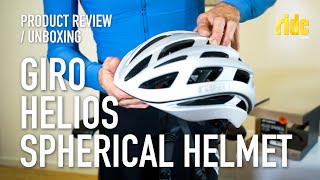 Giro Helios Spherical helmet review pt1 unboxing new safety system – now available in Australia [upl. by Ahsinid778]