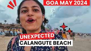 Goa Calangute Beach May 2024  Goa Video [upl. by Eahsed]