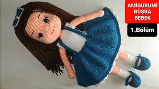 Amigurumi Büşra Bebek Yapımı  Bacak Yapılışı 17 Gül Hanım [upl. by Atalanti]