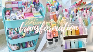 Desk  stationery organization makeover ✨🍃 [upl. by Craggy44]