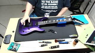 Jackson JS32 Dinky DKA Floyd Rose String Change Edited Live Stream [upl. by Nipsirc]