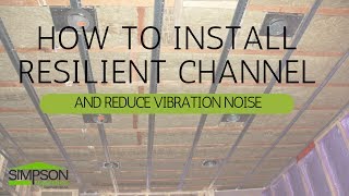 HOW TO INSTALL RESILIENT CHANNEL AND REDUCE VIBRATION NOISE [upl. by Hough]