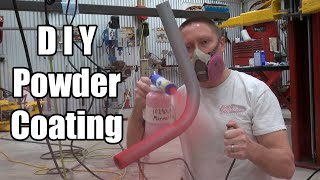 DIY Powder Coating  How to  Eastwood Co Kit Try Out [upl. by Nylkcaj]