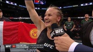 UFC Uruguay Valentina Shevchenko Octagon Interview [upl. by Blackburn]