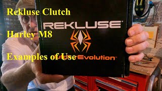 Rekluse Clutch Harley Davidson Tri Glide M8 Examples of use [upl. by Kowalski987]