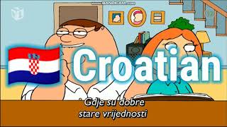 Family Guy  Intro Croatian with subtitles  RTL Kockica [upl. by Lemor143]