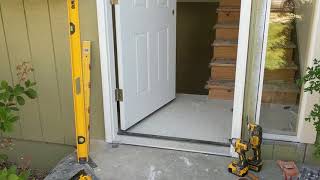 Jeld Wen Front Door Installation  Really crappy products and craftsmanship PART 1 [upl. by Eniac]