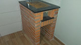 Como Fazer Fogão CampeiroLenha Simples e Barato  Wood Burning Stove [upl. by Ynafetse55]