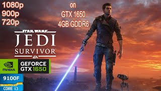 Star Wars Jedi Survivor on GTX 1650  i3 9100F [upl. by Rebeh]