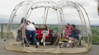 Alvantor Bubble Tent Howto Set up [upl. by Aldarcie]