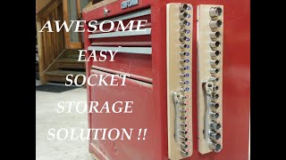 Easy DIY Socket Organizer [upl. by Ilahsiav]