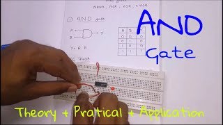 Logic Gates  AND Gate  Theory  Practical  Application  In Hindi [upl. by Lavern386]