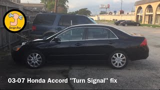 How To Fix The Turn Signals On A 0307 Honda Accord [upl. by Herrmann]