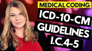 ICD10CM MEDICAL CODING GUIDELINES EXPLAINED  CHAPTER 4amp5 GUIDELINES  ENDOCRINE amp MENTAL HEALTH [upl. by Willin]