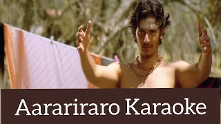 Aarariraro Karaoke  With Lyrics  Raam  Yuvan Shankar Raja  HD 1080P [upl. by Borg175]