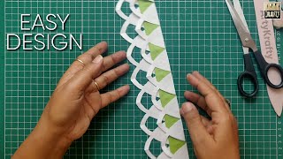 A Very Easy Design for Bulletin Board Border  Two  Minutes Design  DIY [upl. by Ahcsim107]