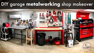 DIY Garage Metalworking Shop Makeover and Organization  Shop Project [upl. by Carolin]