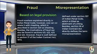 What is Difference Between Fraud amp Misrepresentation [upl. by Anertac]