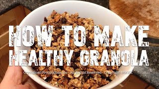 Oil Free Granola Date Sweetened WFPB Vegan [upl. by Kippy734]