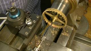 The Village Clockmaker Clock repair tutorial 21 Topping a crown wheel [upl. by Ennovy765]