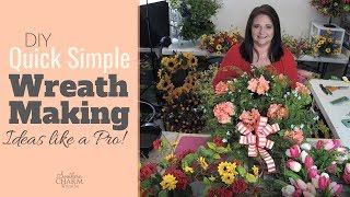 DIY Quick Simple Wreath Making Ideas Like a Pro [upl. by Sirahc]