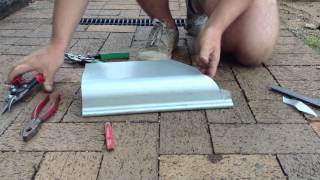 How to cut External Quad gutter corner on Quad 150 part 2 [upl. by Charis]