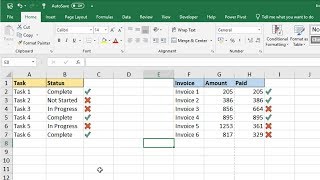 Insert a Tick Symbol in Excel  5 Examples [upl. by Beckman]