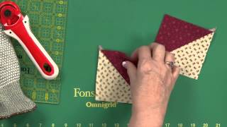 Sew Easy Quick Hourglass Units [upl. by Mickelson]