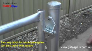 Gate Latch 2 way for round pipe and square [upl. by Maighdlin]