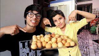 Golgappa CHALLENGE WITH PIYUSH 😍😋 [upl. by Middle]