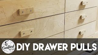 How To Make DIY Drawer Pulls or Cabinet Pulls  Crafted Workshop [upl. by Atsuj]