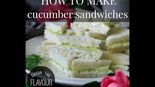 How to Make Easy Cucumber Sandwiches [upl. by Arte]