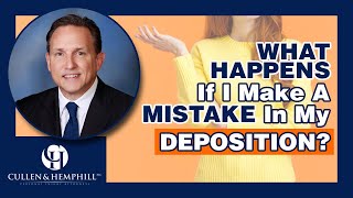 What Happens If I Make A Mistake In My Deposition [upl. by Pedrotti]