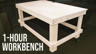 The 1Hour Workbench  Outfeed Table  Woodworking DIY [upl. by Joshi11]