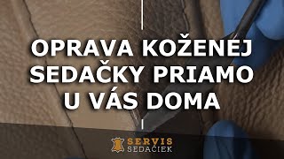 Oprava koženej sedačky priamo u vás doma  Servis sedačiek [upl. by Dnesnwot]