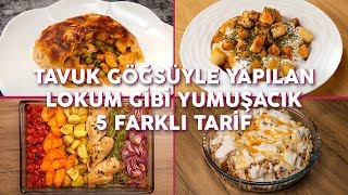 Tavuk Göğsüyle Yapılan Lokum Gibi Yumuşacık 5 Farklı Tarif Seç Beğen  Yemekcom [upl. by Ecirtap]