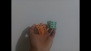 Como hacer un Dado en papel ORIGAMI [upl. by Anilah835]