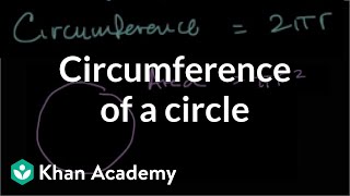 Circumference of a circle  Geometry  7th grade  Khan Academy [upl. by Llennoc]