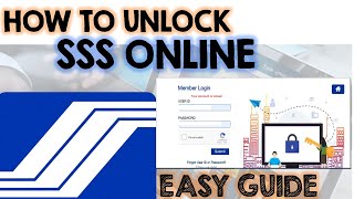 HOW TO RESET LOCKED SSS ONLINE ACCOUNT FORGOTTEN PASSWORD OR USER ID AND INACTIVE EMAIL IN SSS [upl. by Anayek73]