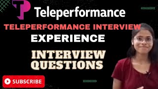 TelePerformance Company Interview Questions  For Fresher [upl. by Ansilma653]